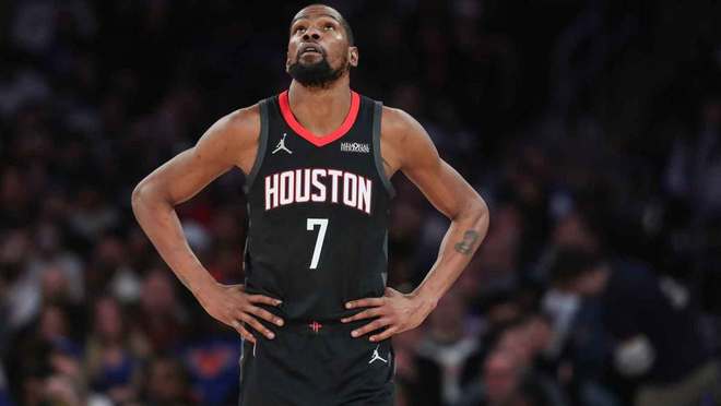 火箭对阵湖人关键战杜兰特伤情未定